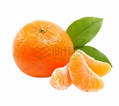 剥开皮的沃柑橘子png图片素材