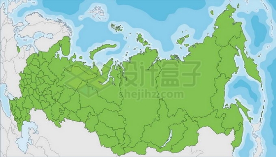 俄罗斯行政地图8636215矢量图片免抠素材