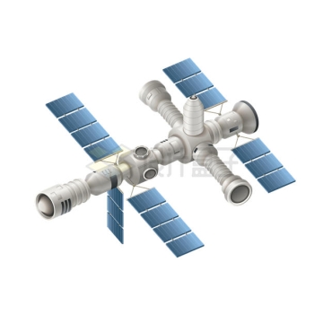 一款卡通天宫空间站航天器2648816矢量图片免抠素材
